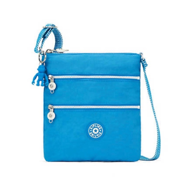 NWT Kipling Eager Blue Keiko Mulit Zip Crossbody - Picture 6 of 6